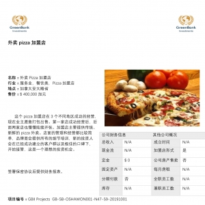 外卖 Pizza 加盟店
